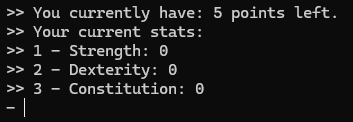 Image of stat selection